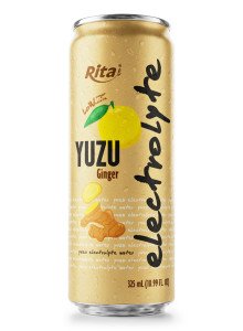 Yuzu Ginger Electrolyte Water Drink 325ml Low Sugar Hydration Beverage